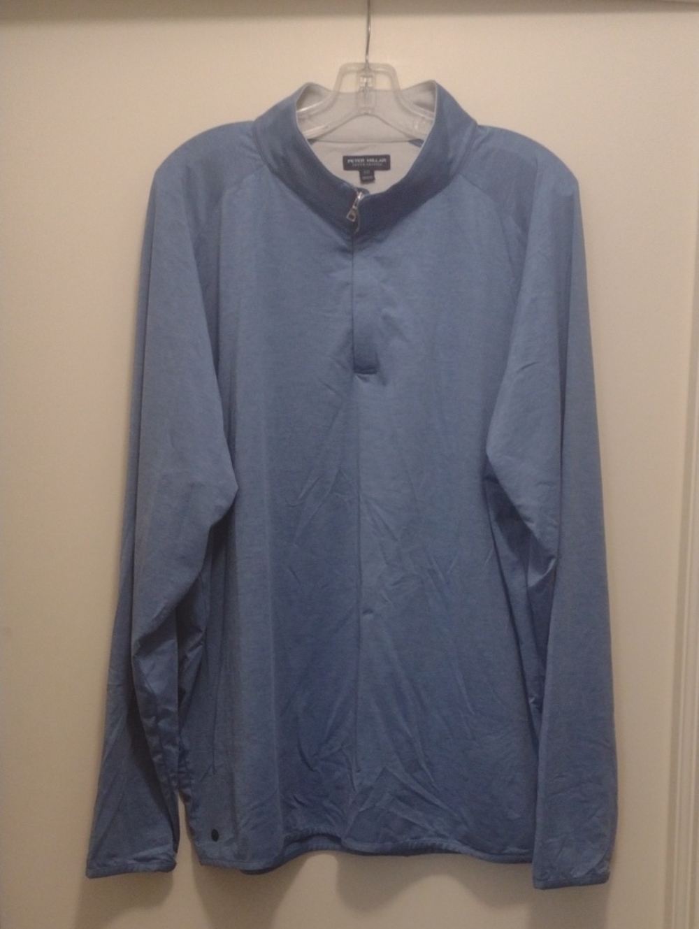 Peter Millar Light Blue Quarter-Zip Shirt Jacket (J928)